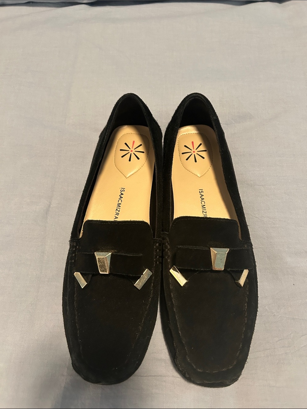 Isaac Mizrahi Black Suede Loafers